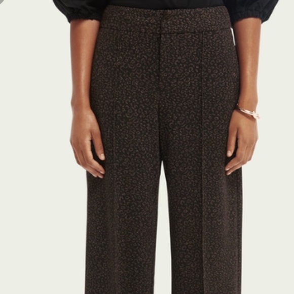 Scotch Soda Shimmer Wide Leg Trouser 
